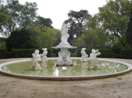 Just one of the eclectic collection of water features
