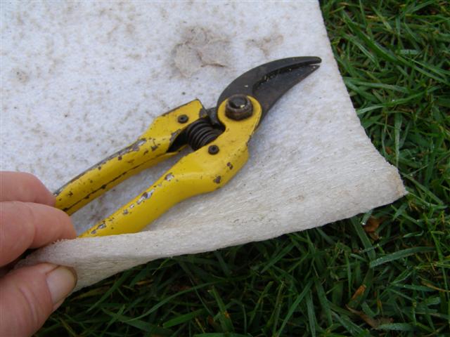 A remarkably useful square of high density foam packing