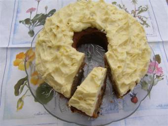 Somebody has already sampled the Moroccan date and spice cake