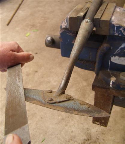 Keep your push hoe sharp for good results