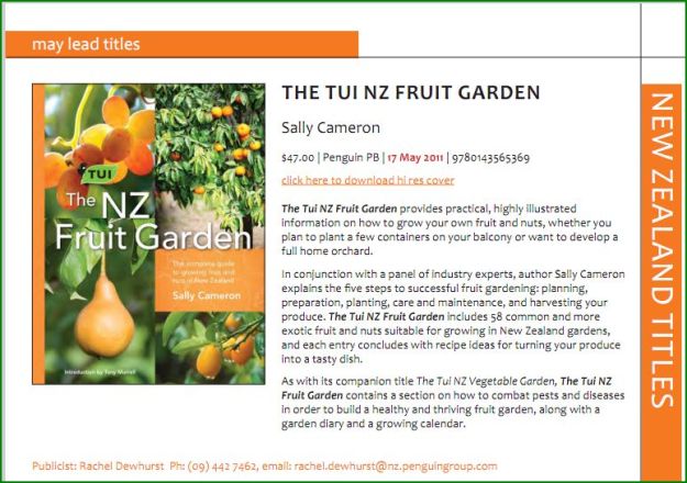 The Tui NZ Fruit Garden