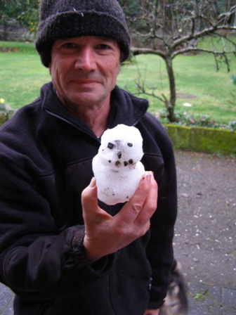 Mark's very small snowman