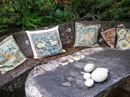 I fear my scatter cushions are more of the shabby chic genre than designer...