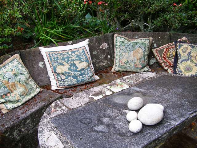 I fear my scatter cushions are more of the shabby chic genre than designer...