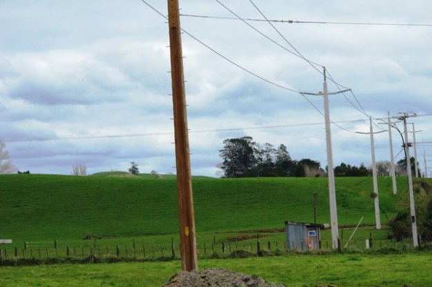 New power pylons marching over the landscape, solely to service the petrochem industry