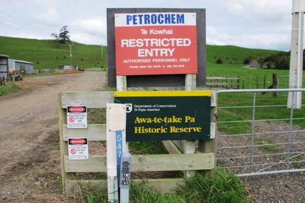 The site of the Otaraua protest