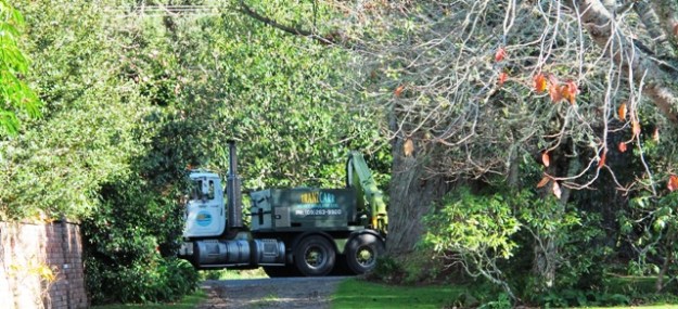 Heavy transport passing our entrance