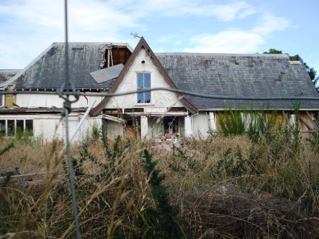 Historic house sitting in limbo but the gorse and broom are staging a comeback in the central city