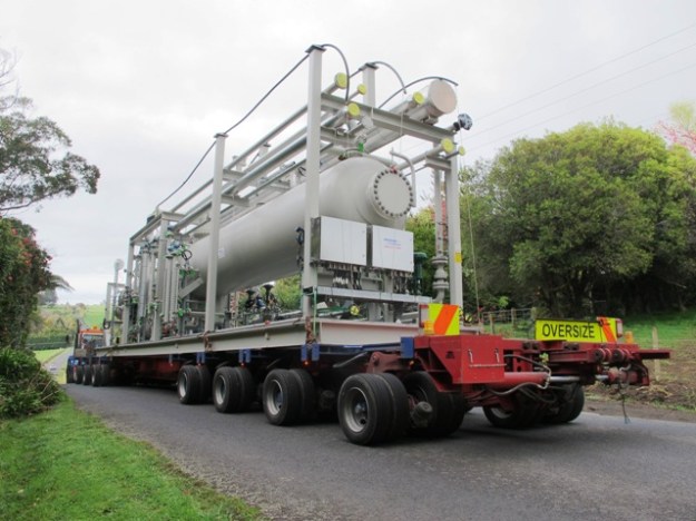Just another load for the MET 3 construction at McKee passing our place