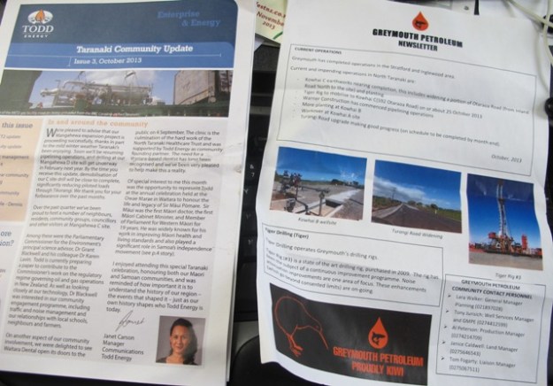 Side by side newsletters