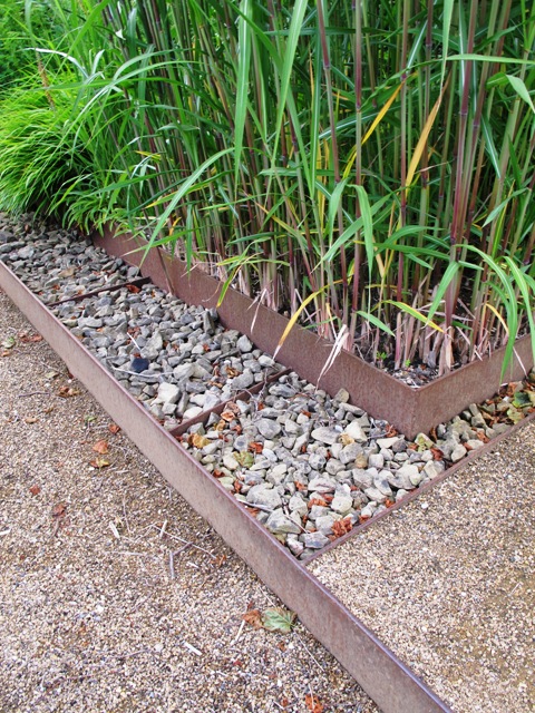 The grass garden at Bury Court in Hampshire