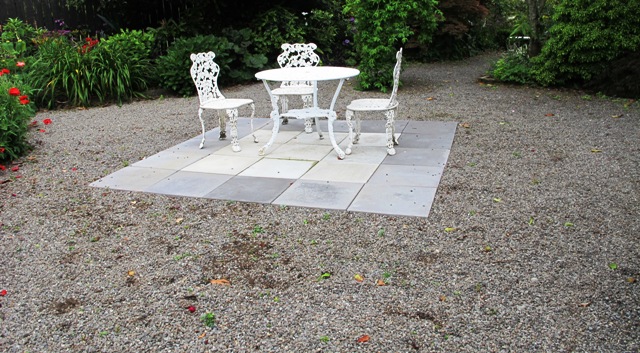 An outdoor seating area marooned forever as a focal point more than a social centre