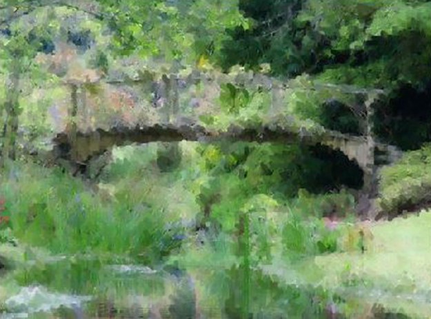 Monet-ish or Monet-esque. Perhaps. 