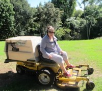 I admit we own the Rolls Royce of lawnmowers. It cost more than our car to buy