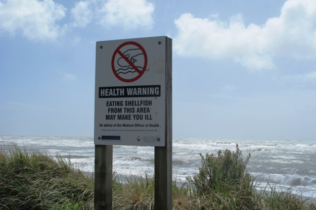 ...but take no shellfish from the same area 