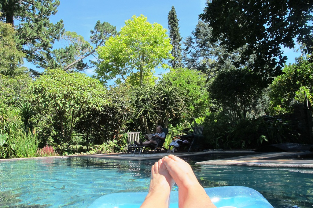 A few years ago. It is amazing how much the skyline of trees has changed since. My feet. 