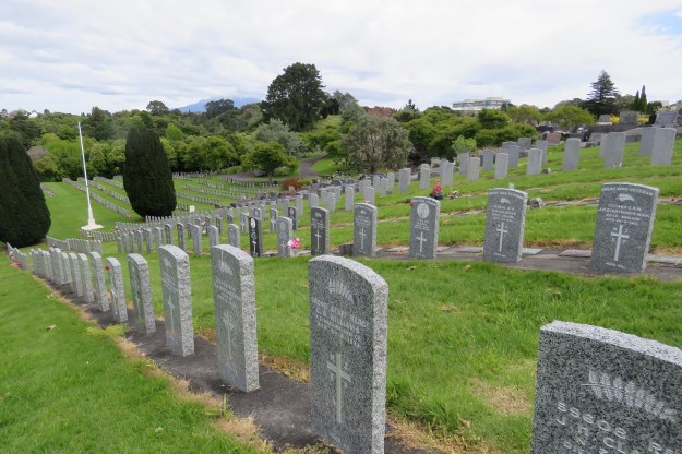 Grim austerity where maintenance happens with a lawn mower and weed spray 