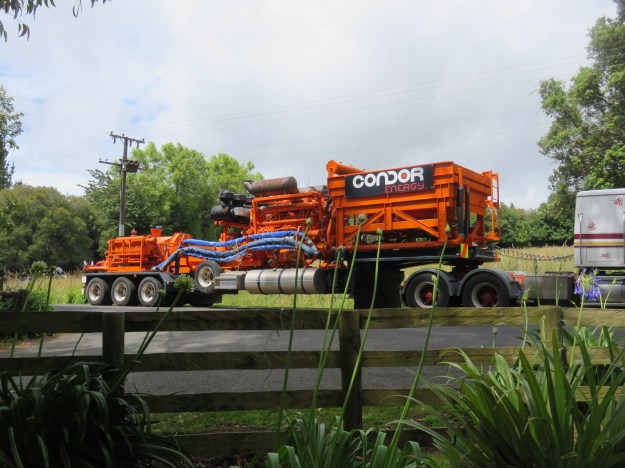Loading out means many massive loads such as this one 